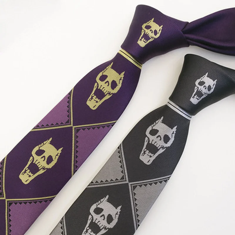 Anime JoJo étrange aventure Kira Yoshikage jeu de rôle cravate tueur reine crâne Cosplay accessoires de déguisement cadeaux d'anniversaire