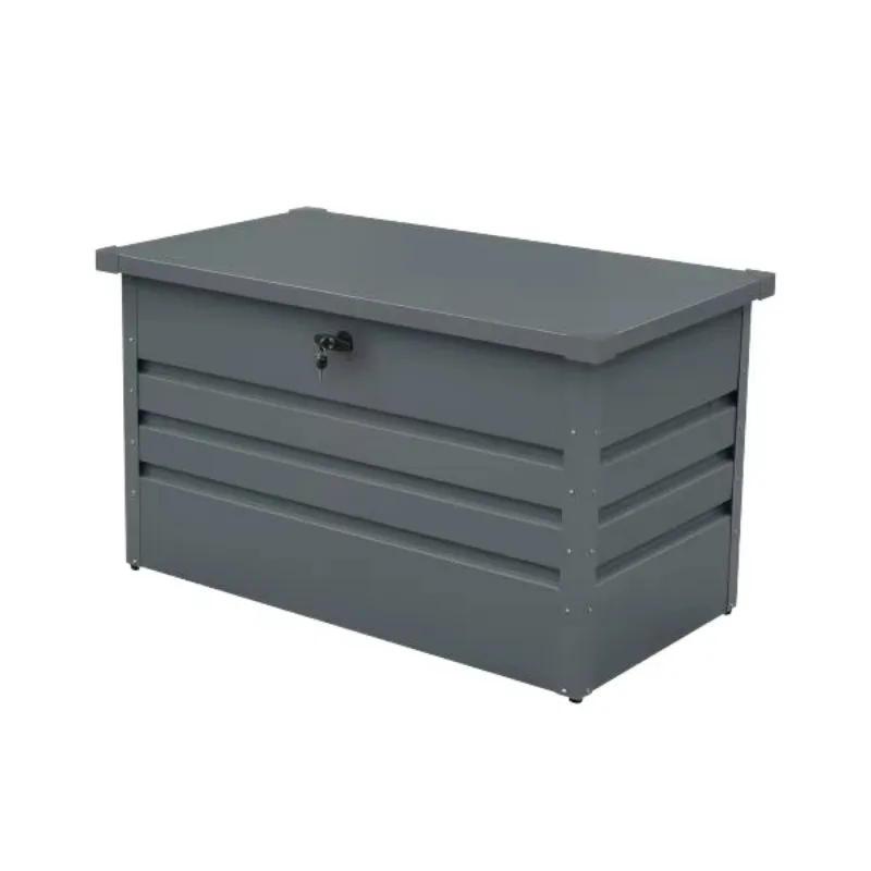 Factory Directly Supply Modern 1260*560*620mm Metal Patio Storage Box Lockable Waterproof Eco-Friendly Easily Assembled