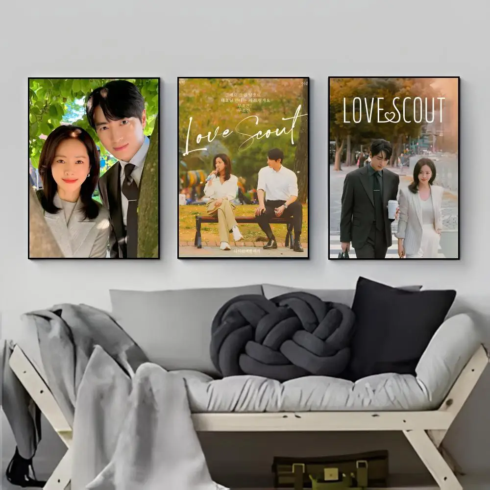 Tender Workplace L-Love Scout Korean Office Romance Drama Vibe Poster HD  Waterproof Wall Sticker Bar Living Room Decor Gift
