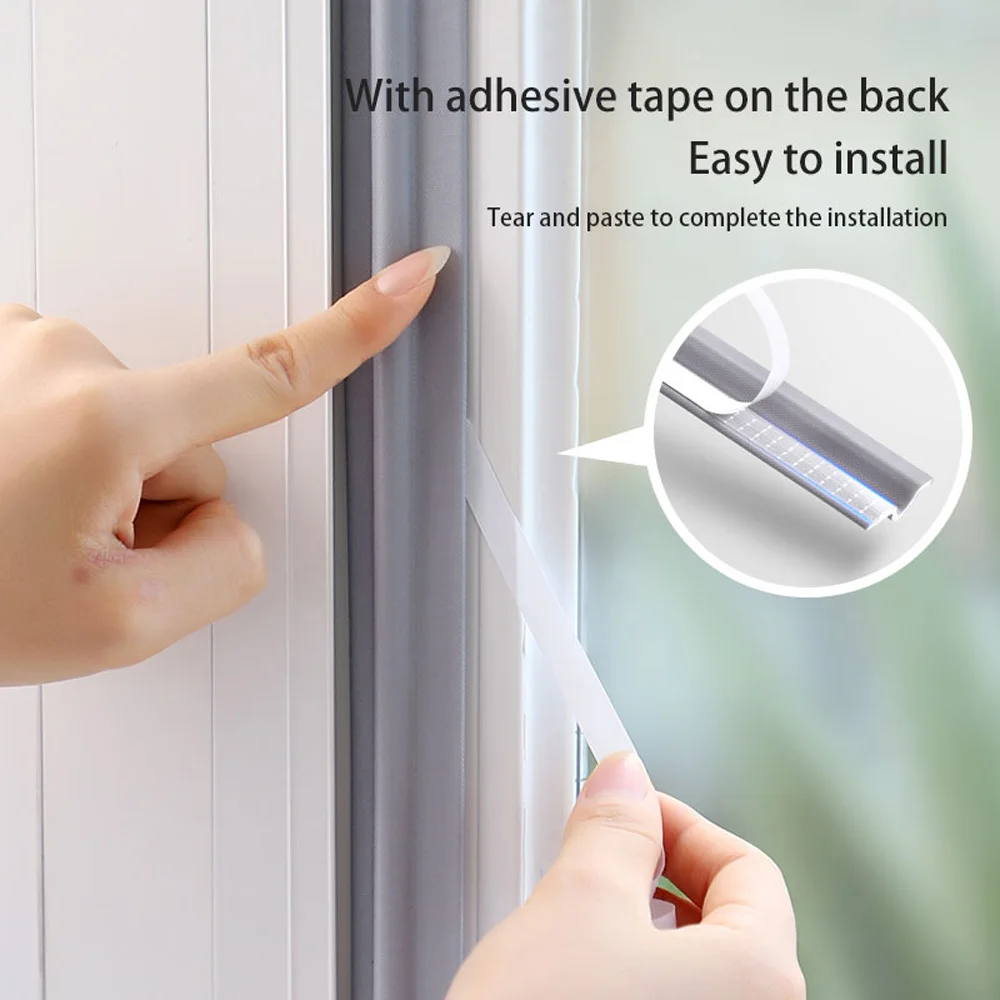 Wearable SoundProof Bottom For Sliding Window Seal Windproof Dust Stopper Self Adhesive Tape Window Sealing Strip Sealer