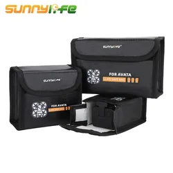 SUNNYLIFE Lipo Safe Explosion-proof Protective Case Heat-resistance Storage Hand Bag for DJI Avata FPV for 1/2/3 Battery Pouch