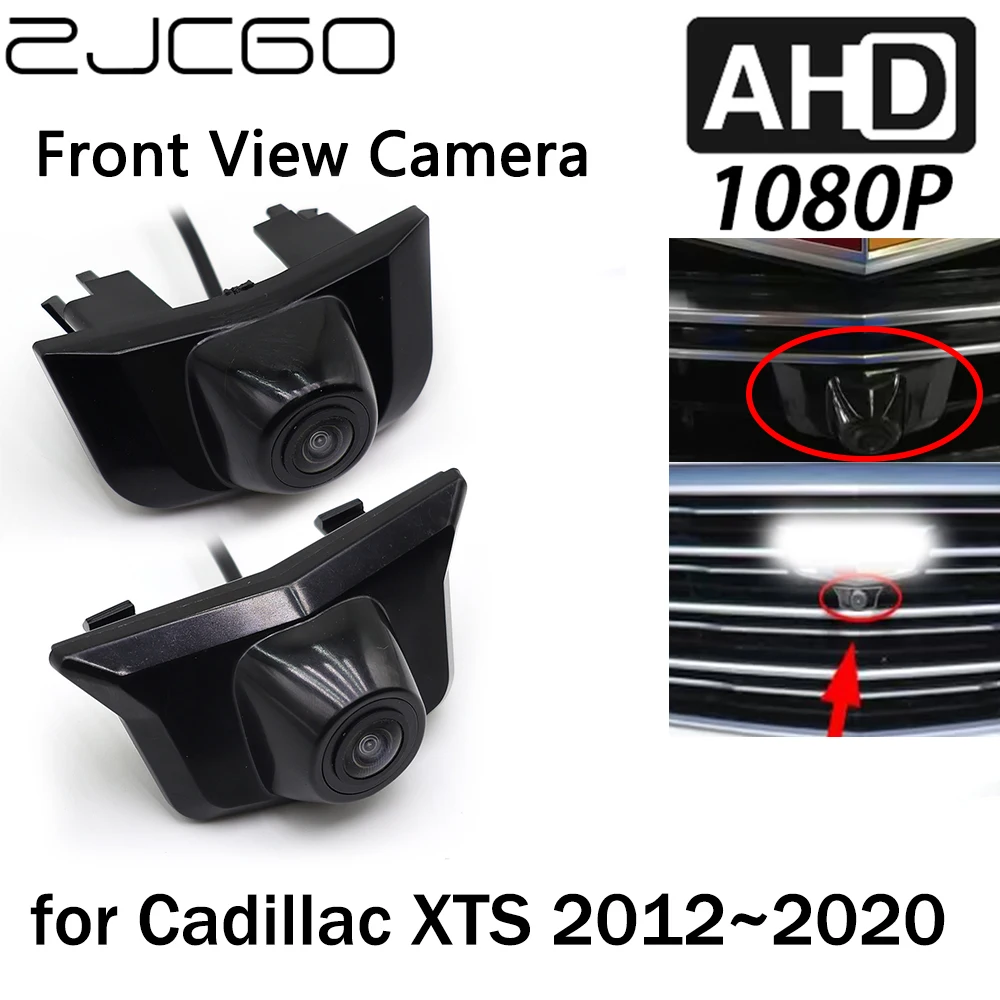 ZJCGO Car Front View LOGO Parking Camera AHD 1080P Night Vision for Cadillac XTS 2012 2013 2014 2015 2016 2017 2018 2019 2020