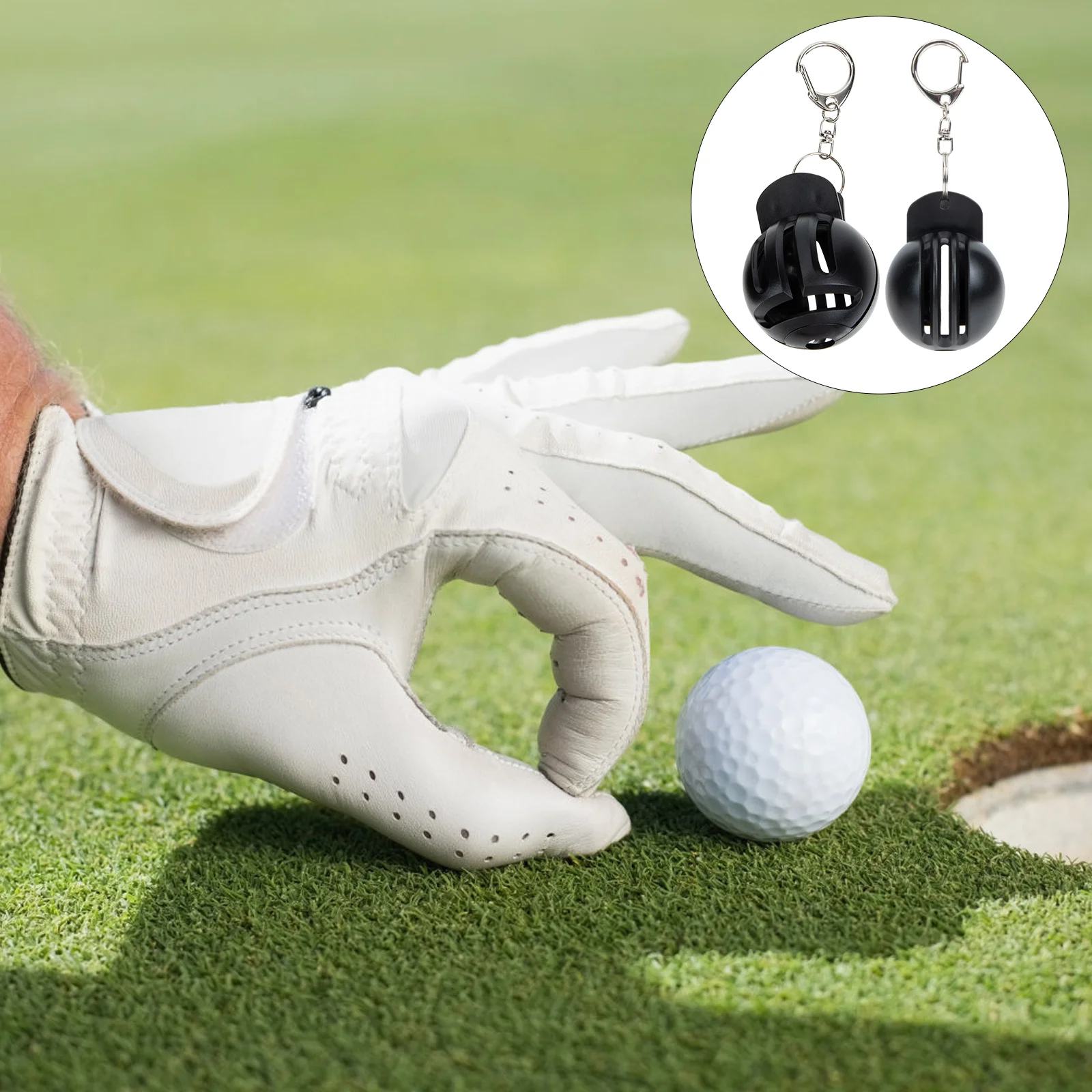 2 Pcs Golf Liner Stamp Supplies Accessories Sports Marker Golfs Golfing Ball Marking Tool Sphere Molds Portable Stencil Balls