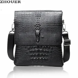 2024 New Men's Crocodile Pattern Single Shoulder Slant Cross Business Bag Fashion Handbag High end briefcase MJ309