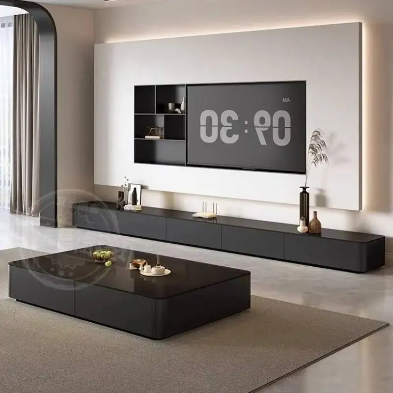 

European Modren Tv Cabinet Decoration Wooden Organizer Apartments Tv Stand Storage Space Saving Fernseherschrank Furniture Home