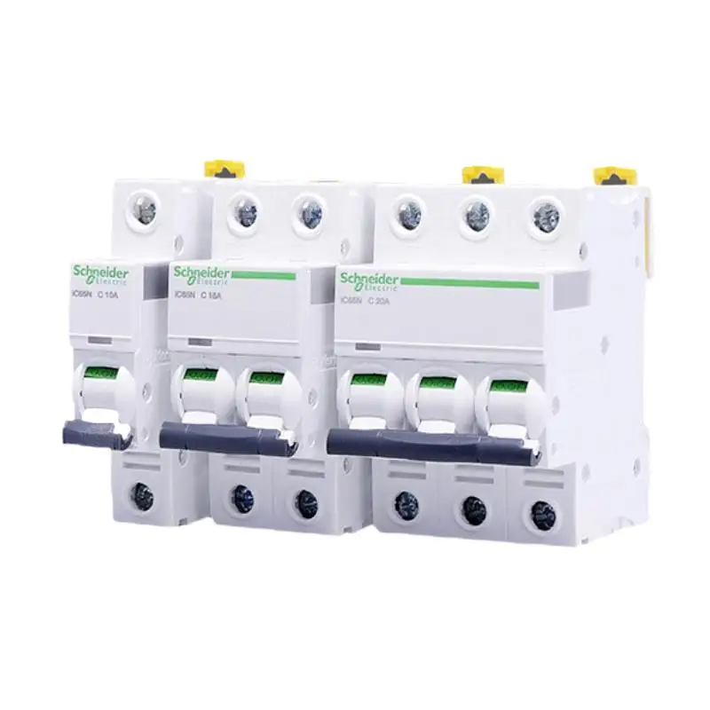 Schneider Electric IC65N Miniature Circuit Breaker Acti9 Series A9F18 IC65N Type C 1P 2P 3P 4P C10A 16A 20A 25A 32A 40A 50A 63A