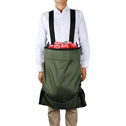 Collapsible Fruit Gathering Bag Comfortable and Adjustable Strap for Picking Mushrooms Outdoors