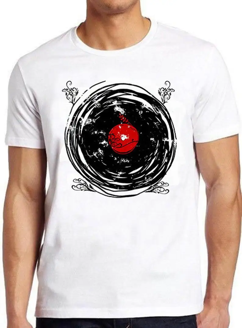 

Vinyl Records Enchanting Twirls Music Cool Gift T Shirt 768