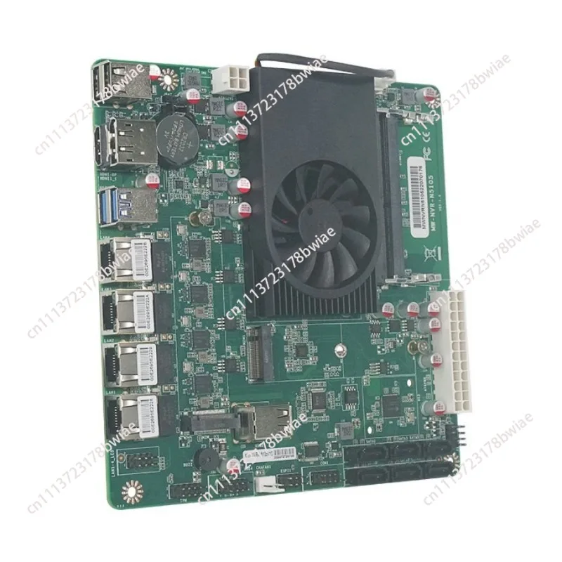 N5105 nas mini itx industrial motherboard, soft router i226-v b3 quad 2.5g ethernet ports, dual m.2 nvme, six sata3.0 - view 5