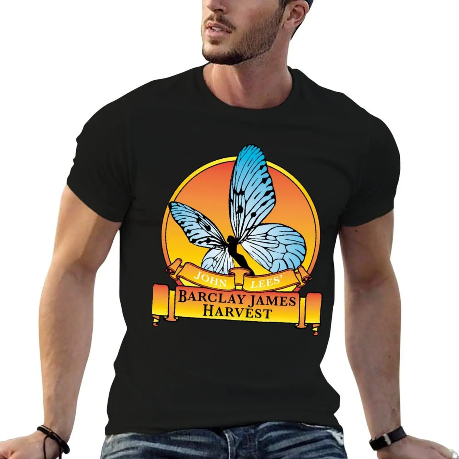 

BARCLAY JAMES HARVEST LOGO C T-Shirt man t shirts for men t shirts cotton 100% man t shirts for men casual T-shirt