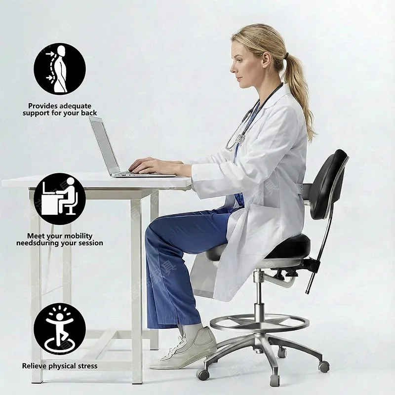 Dental chair Dental outpatient doctor's special chair Nurse lift work chair Back function Waist protection