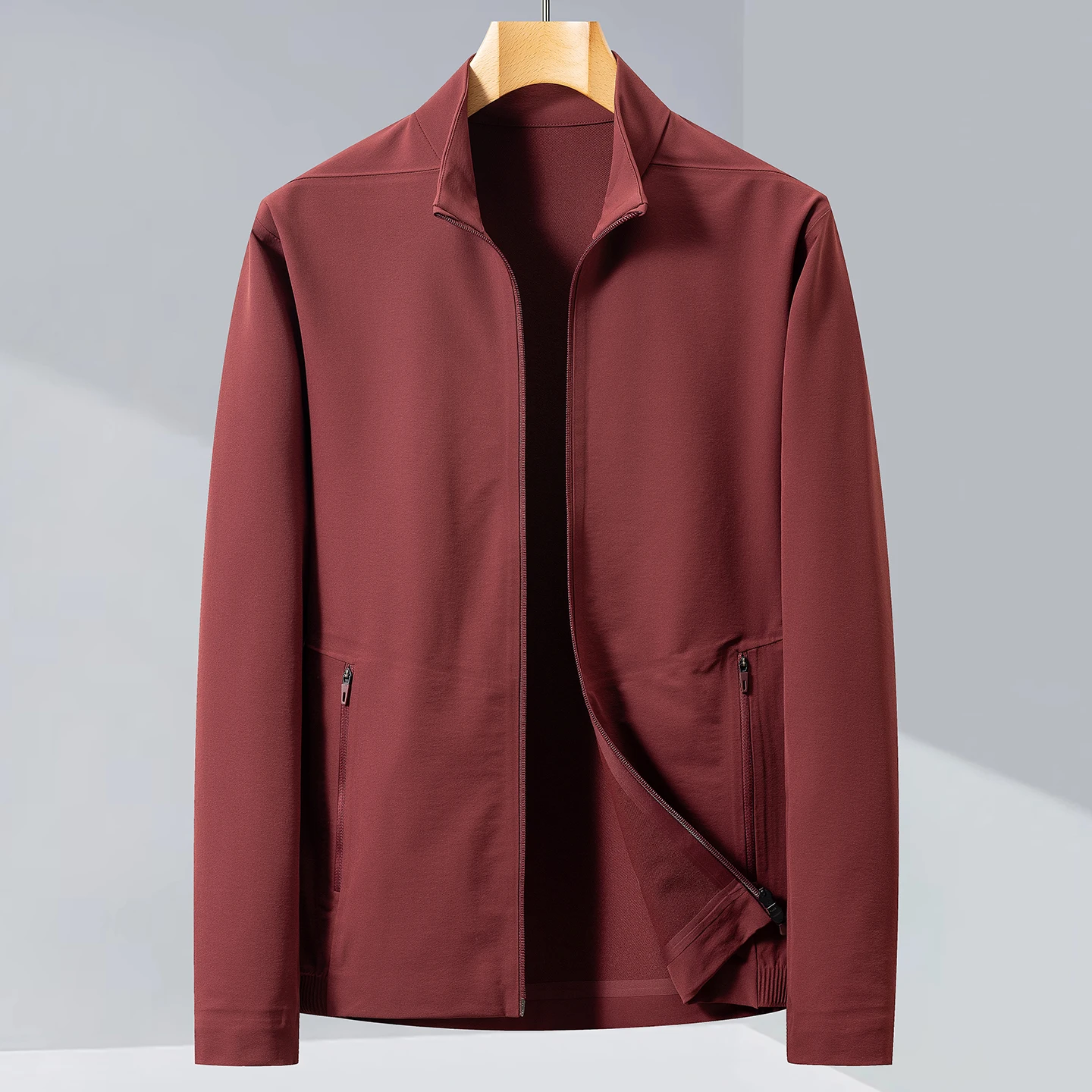 

New lightweight jacket - stylish, business-like, casual, breathable, for daily wear, with a fashionable stand-up collar
