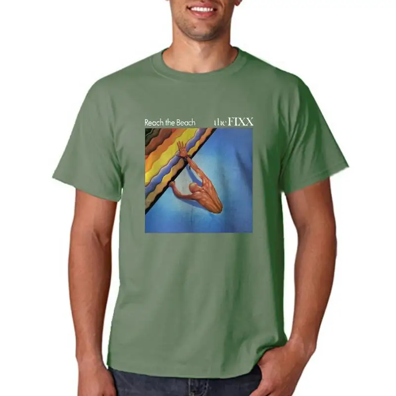 Reach The Beach The Fixx Mens T-Shirt Usa Size S,M,L,Xl,2Xl,3Xl,3Xl Custom Special Print Tee Shirt