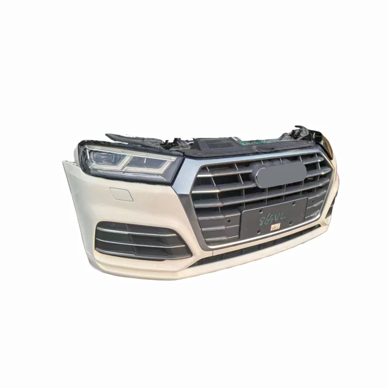 2016-2019 Q5 Front Bumper Kit with Radiator Headlights Plastic Bolt-On  High Quality 1 Year Warranty Universal Fitment