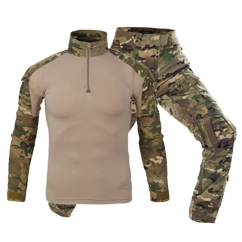 Tactische Uniform Pakken Militaire Outdoor Camouflage Pak Jacht Shirts Broek Vis Training Airsoft Paintball Kleding Sets - afbeelding 1