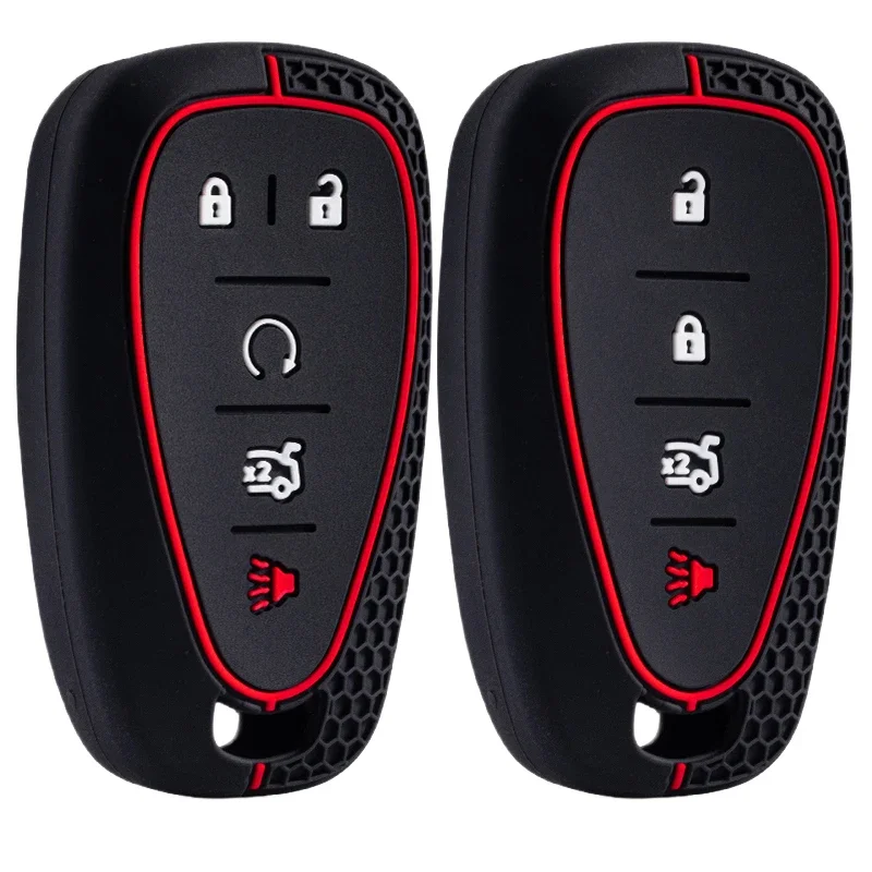 Silicone For Chevrolet Malibu Blazer Traverse Seeker Onix Equino Volt Bolt Trax Orlando Cruze Spark Sonic Camaro Car Key Case