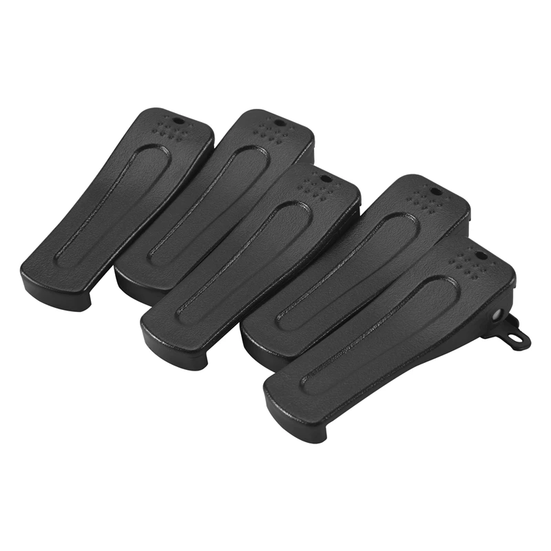 Clip de cinturón de 5 piezas para H777, modelo caliente, Baofeng, BF-666S de Radio, BF-777S, 666S, 777S, 888S, accesorios de Walkie Talkie, abrazaderas negras