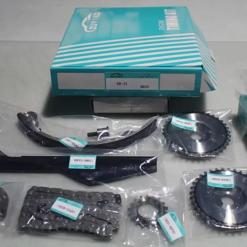 SR18 SR20 Timing Chain Kit for Bluebird Cargo Serena Primera March Sunny SR18DE SR20DE Engine 13028-53j00 13070-53j00 KB-33