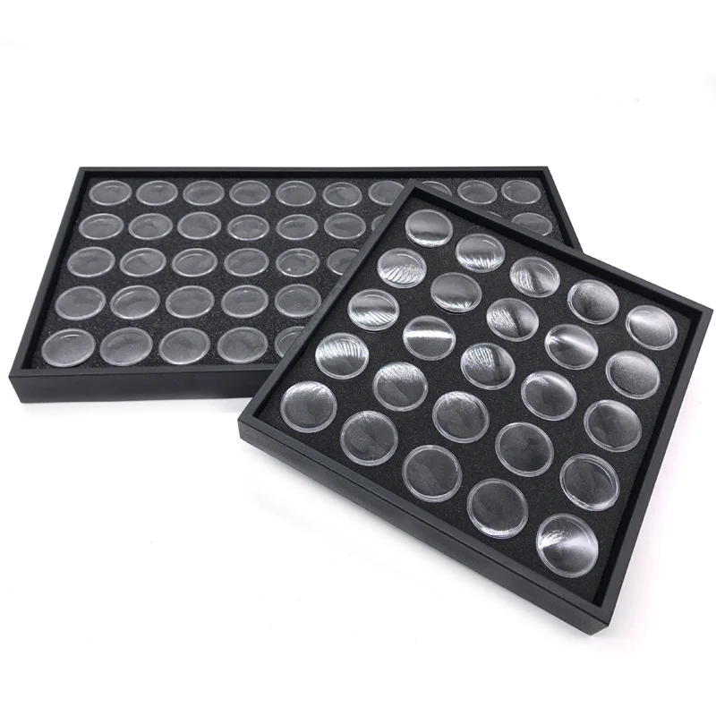 

25/50 Grid Nail Storage Box Case Nail Art Rhinestone Jewelry Bead Display Holder Container Rectangle Stand Manicure Access Tools