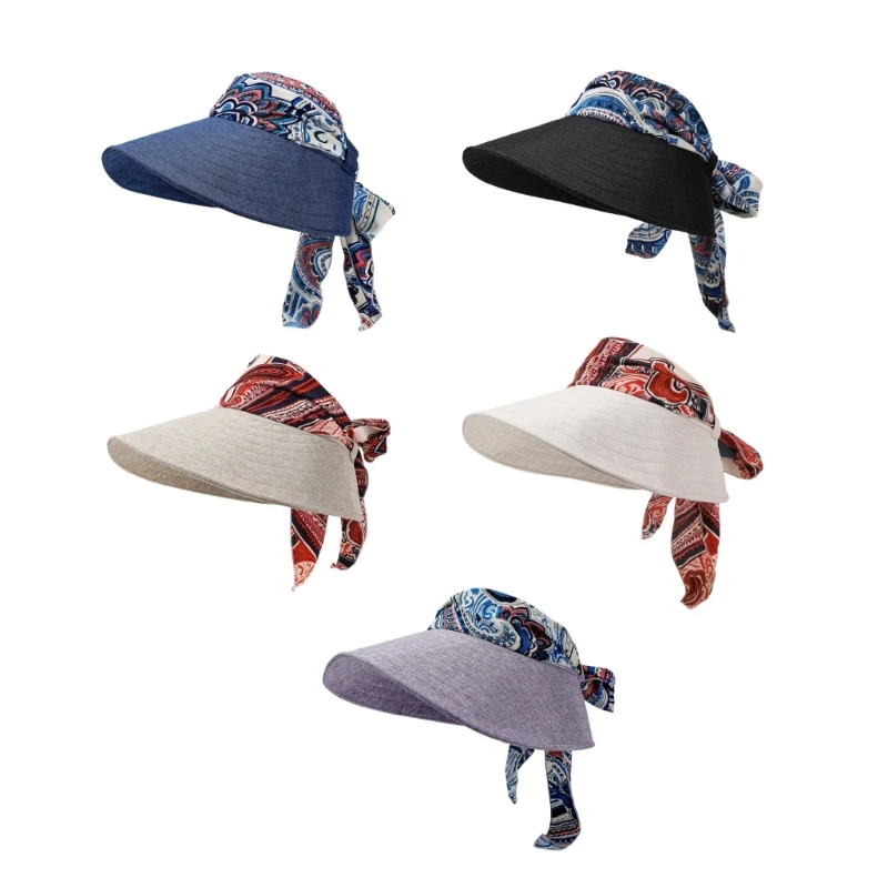 Outdoor Sun Shade Hat with Open Top Breathable Fit, Face Coverage and Packable for Summer Outings and Travel 964A