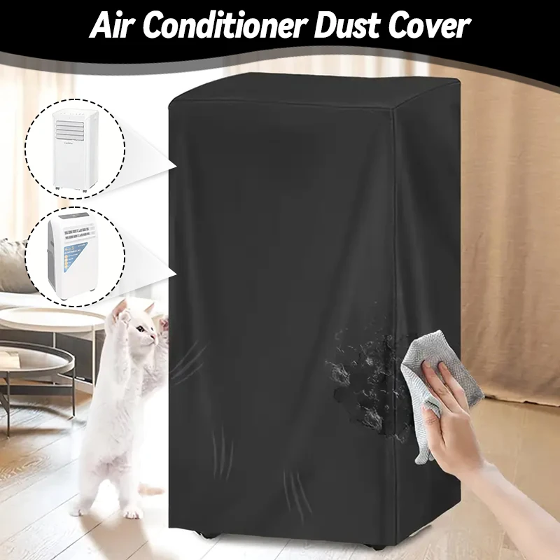 

420D портативный чехол для кондиционера, пылезащитный мешок для очистки, защитный чехол переменного тока, ветрозащитный чехол для кондиционера с шнурком