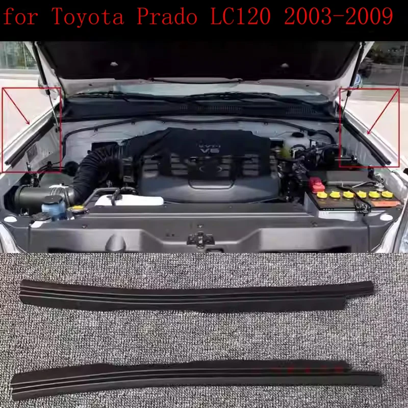 

Car accessories for Toyota Prado LC120 2003-2009 engine hood to front fender seal with rubber strip on the front fender
