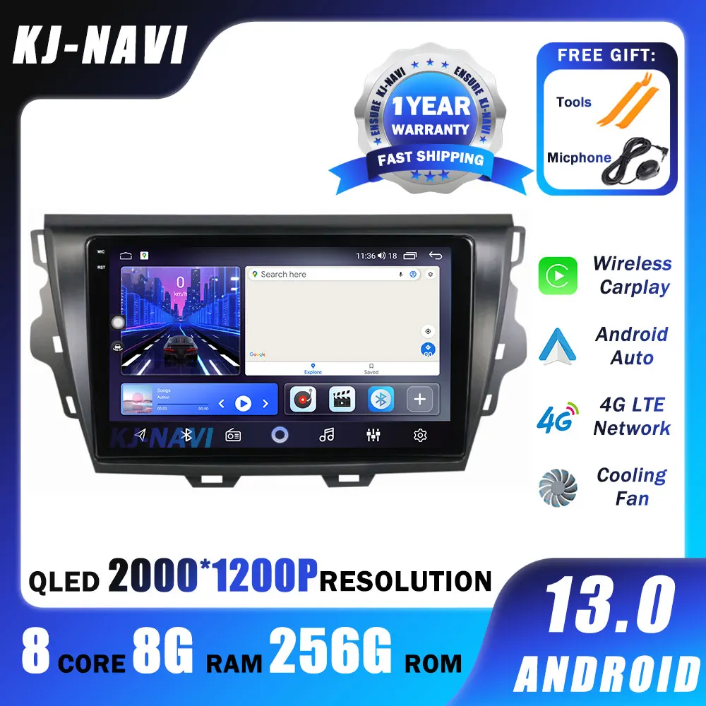 

9'' Android 13 Car Radio Multimedia Navigation Video For Great Wall Volexx C30 2015-2019 Player stereo GPS Android auto CarPlay