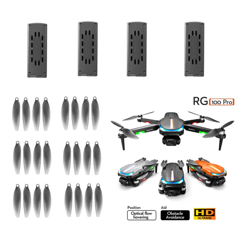 RG100PRO RC Drone Pezzi di Ricambio 3.7V 2000mAh batteria/Elica per RG100 PRO Drone Accessori RG100 PRO Drone Batteria RG100 Giocattoli