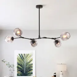 Lampadari moderni a LED in vetro per sala da pranzo, camera da letto, cucina, soggiorno, lampadario a soffitto sospeso, illuminazione per interni di design