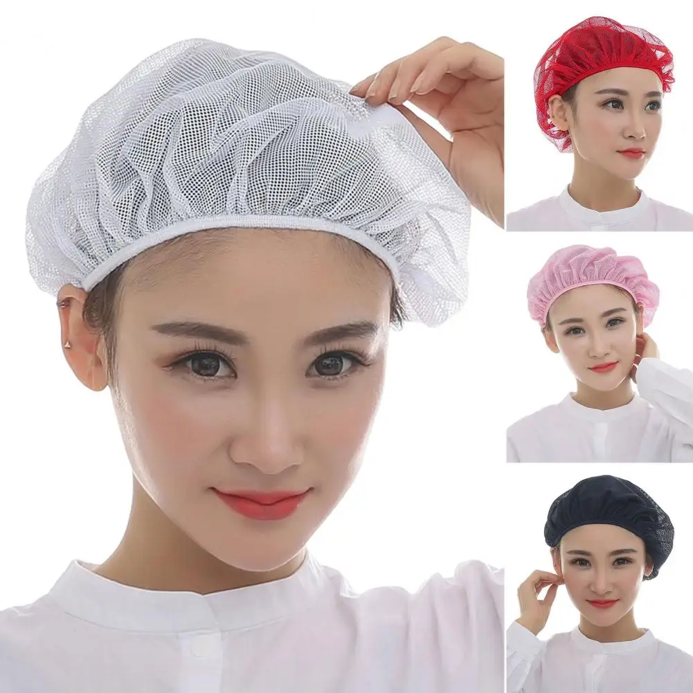 Unisex Hat Breathable Mesh Hat Anti-hair Fall Sanitary Hats Dustproof Workshop Working Anti-Dust Hats Men Women Hat