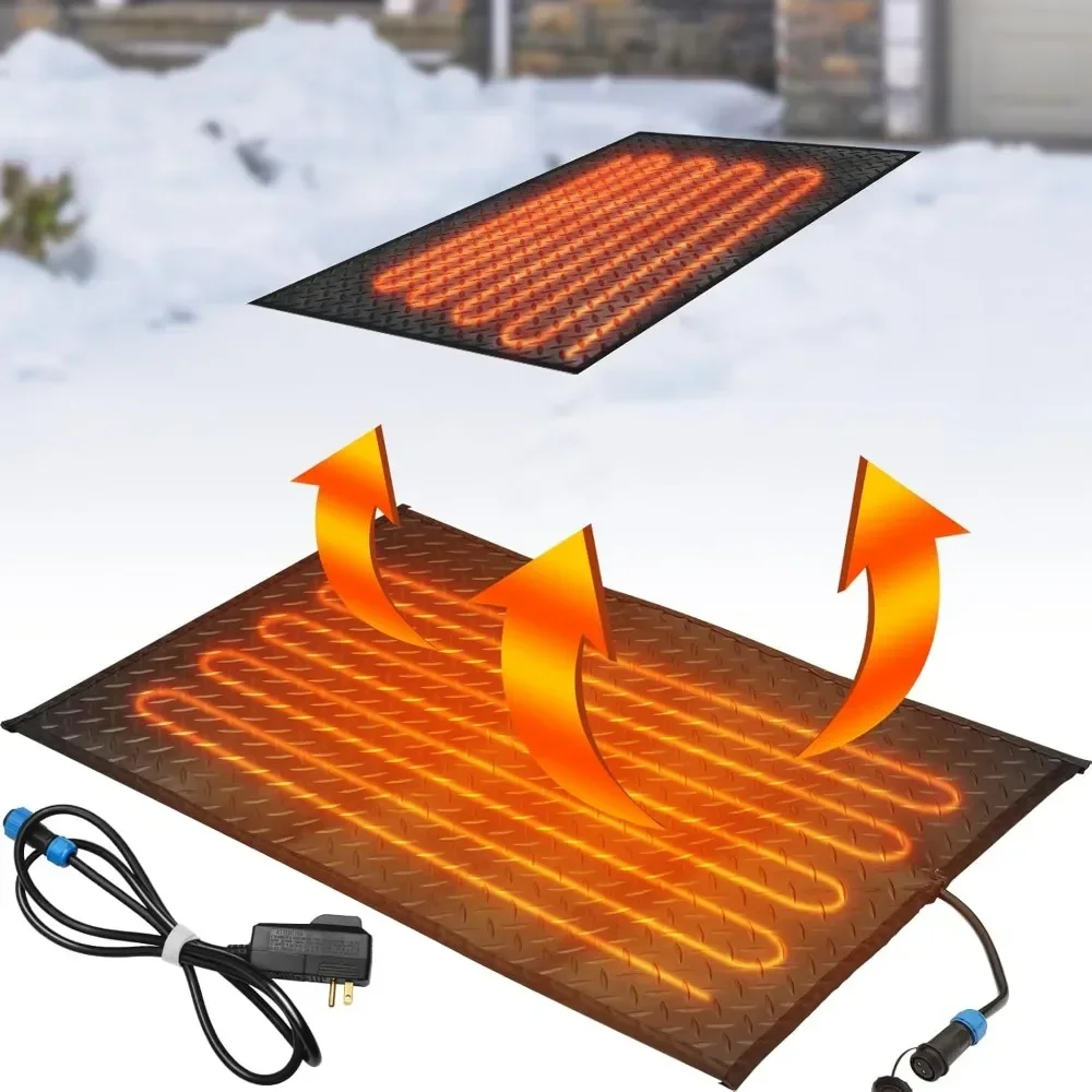 Heated Snow Melting Mats - Heated Outdoor Mats for Walkways -  Trusted No-Slip Snow and Ice Melt Heated Sidewalk Mat