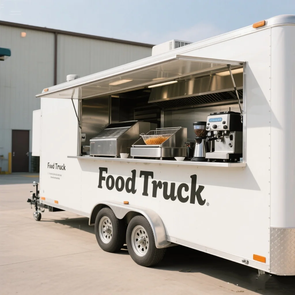 

Mobile Food Truck With Full Kitchen Equipment Carts Sale Snack Coffee Fast Food Trailer Commercial Kiosk