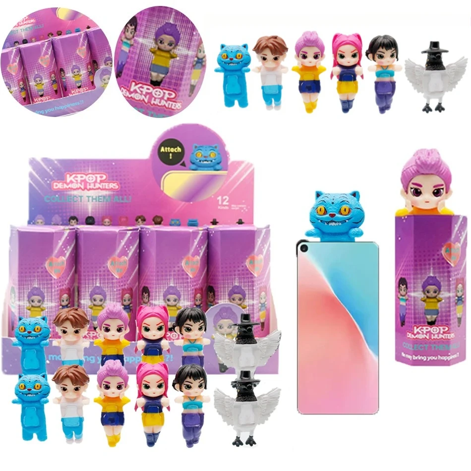 1-12 SZT. Blind Box K-Pop Demon Hunters Rumi Aileen Cera Figurki Postaci Zabawki Lalki dla Fanów Dzieci Prezent na Urodziny Boże Narodzenie