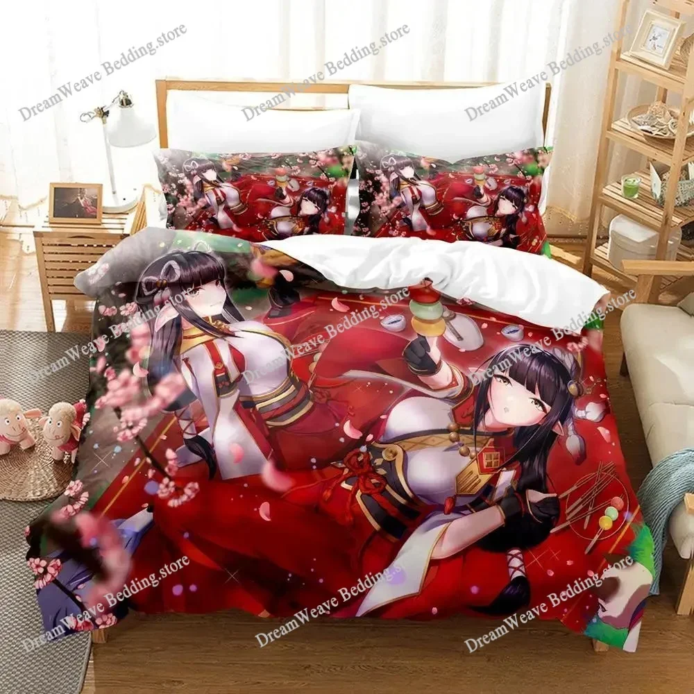Bedding Decor Fashion Game Monster Hunter Hinoa Minoto Bedding Set Single Twin Full Queen King Size Bed Set Adult Kid Bedroom Du