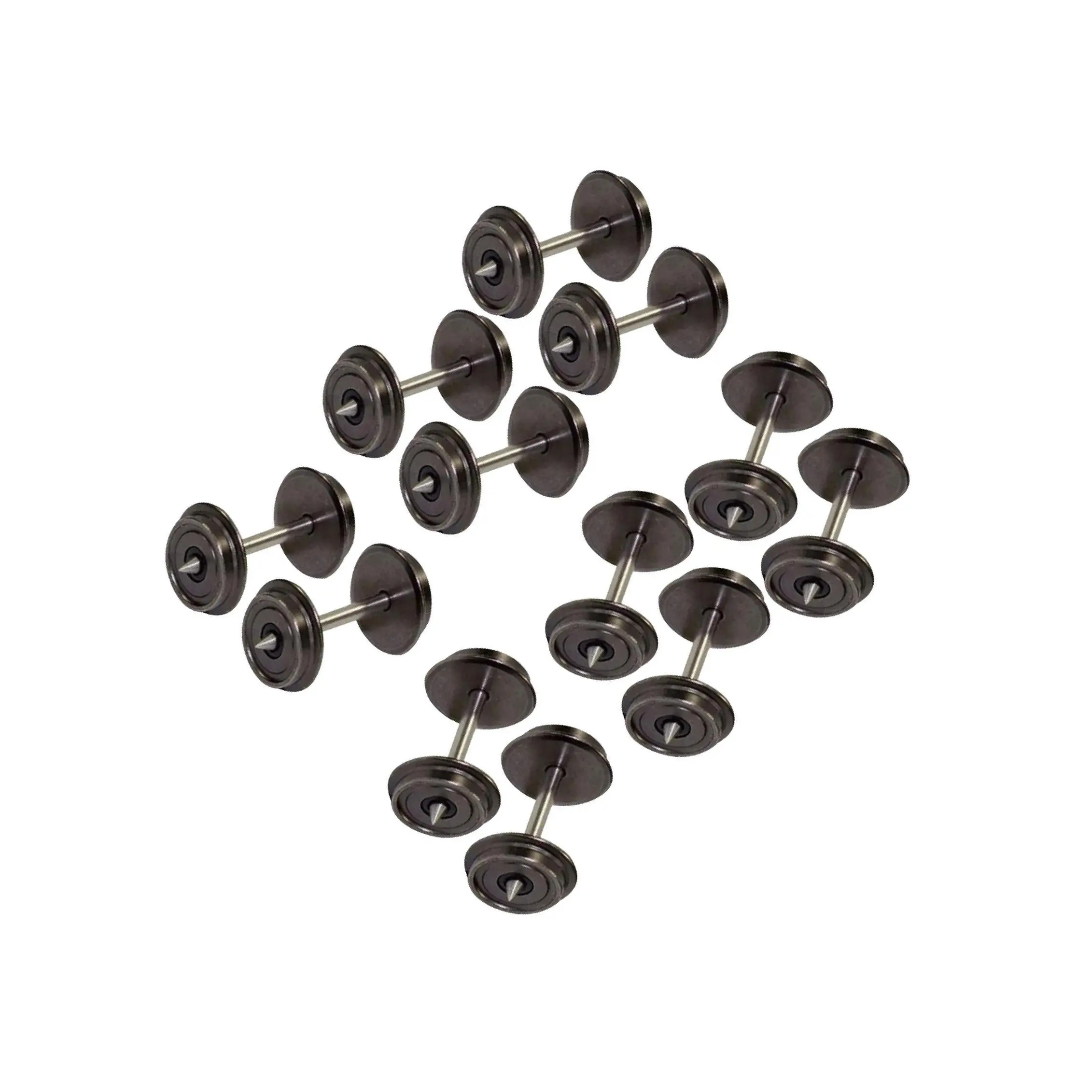 12 قطعة عجلات معدنية قطع غيار ملحقات قطار هواية لقطار نموذج 1:87 يمكنك صنعها بنفسك