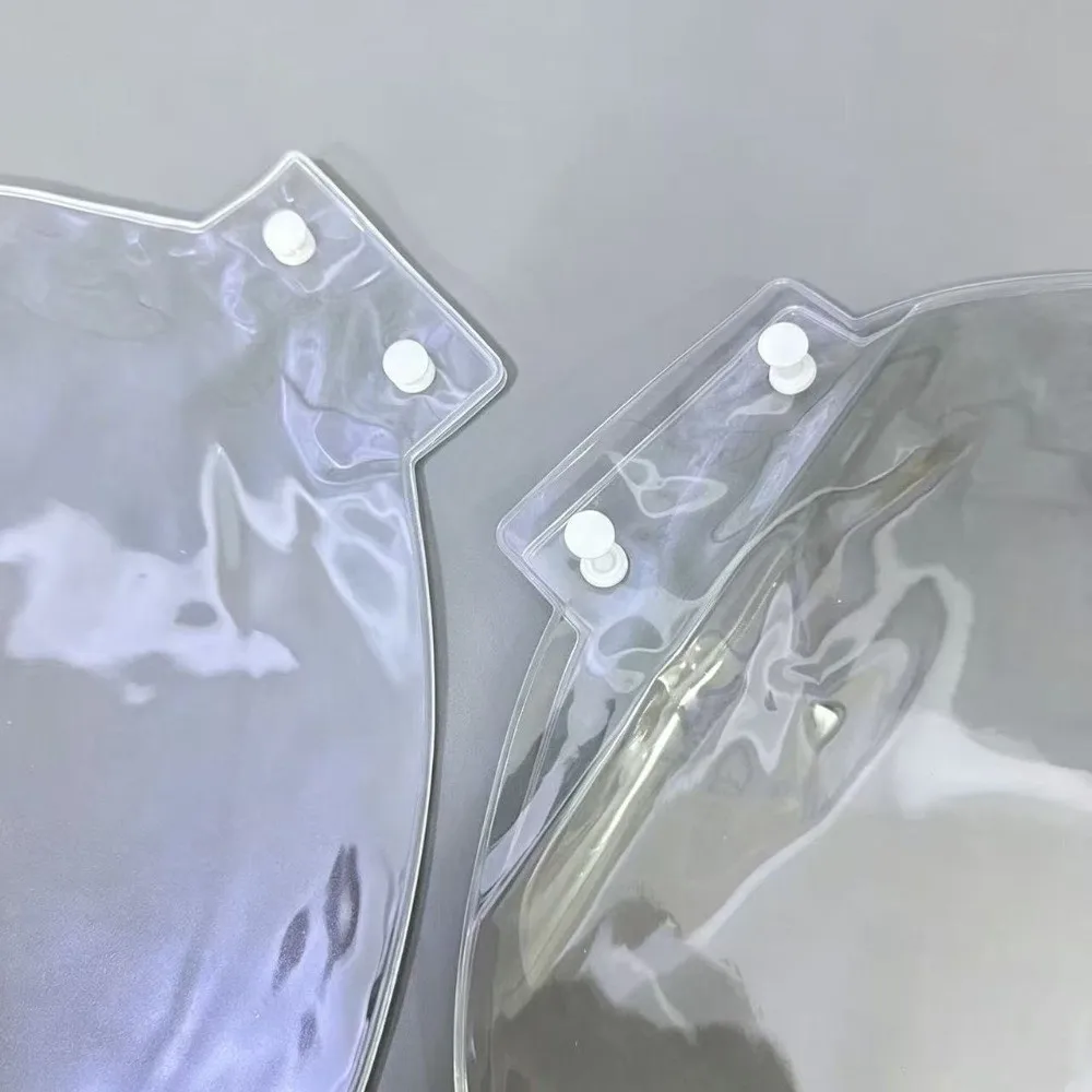 New PVC Picket Fan Cover Clear Portable Hand Fan Protector Cover Dustproof Cheering Fan Storage Case Cheering Fans