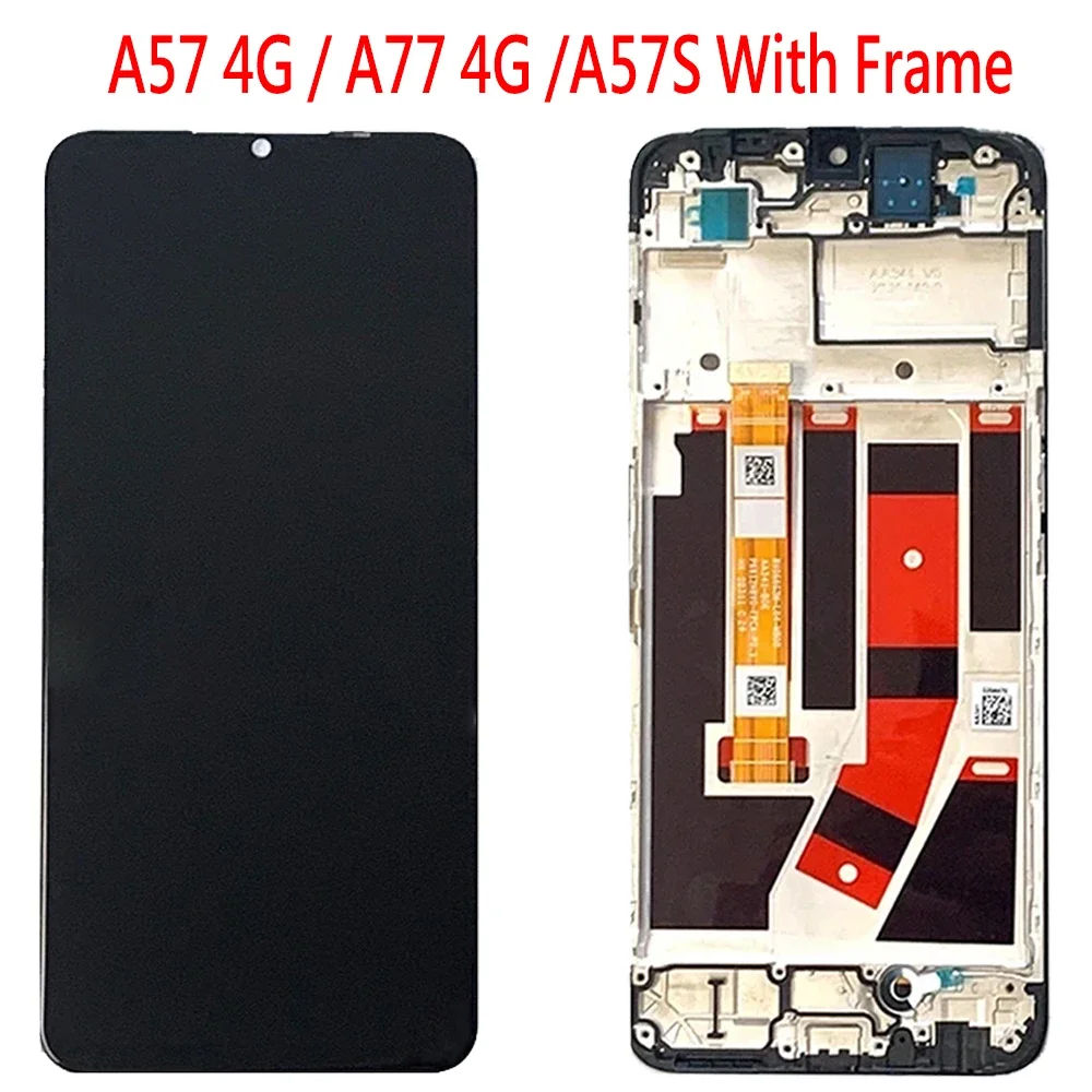 6.56\'\' For Oppo A77 A57 4G 5G A57S CPH2387 2385 PFTM20 CPH2339 LCD Display Touch Screen Digitizer Assembly Replacement