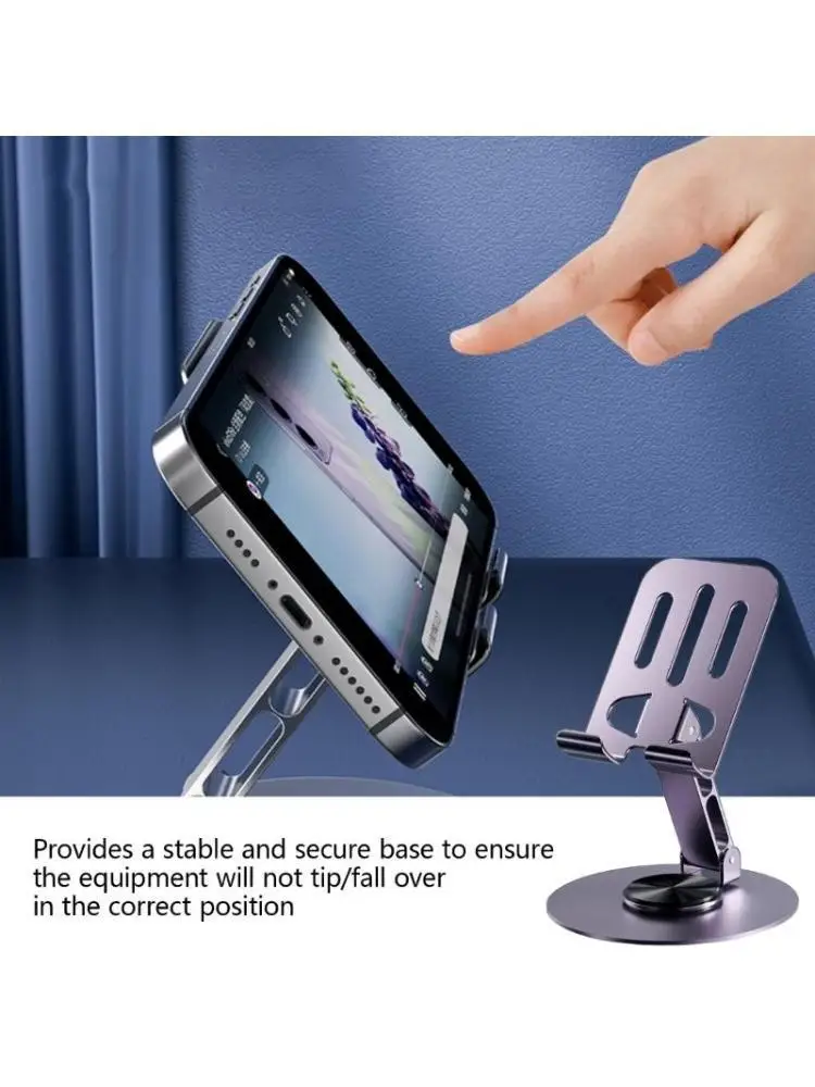 

Y1UB Portable Phone Stand Metal Bracket Smartphones Hold for Video Live