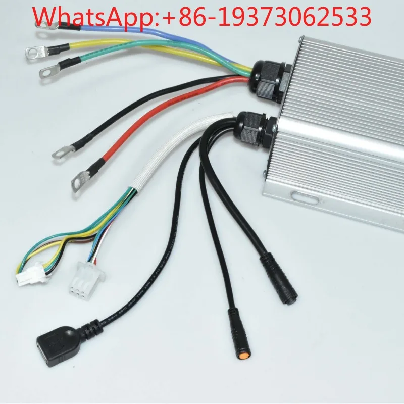 Electric Bicycle Retrofit with 72V45A Bluetooth Programmable Kinetic Energy Recovery Controller
