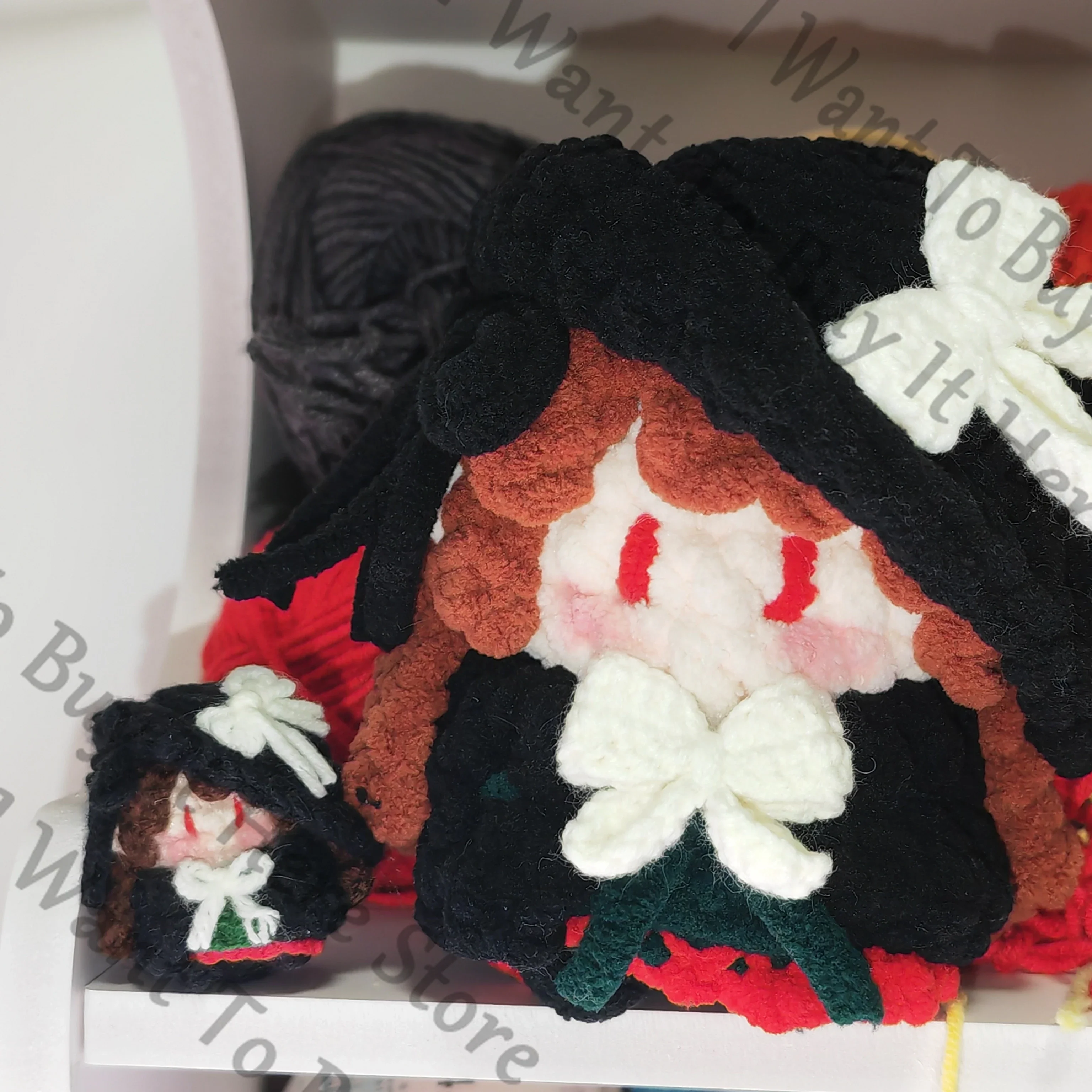 

Anime Reverse:1999 Semmelweis Cosplay Cartoon Crocheting Keyring Maumet Handmade Puppet Keychain Hanging Drop Widget Mascot Gift