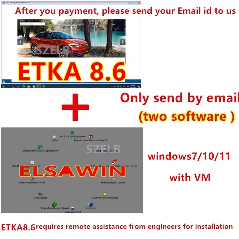 

Hot Etka 8.6 2025 года с новейшей программной группой для обслуживания ELSAWIN 6.0, каталог электронных запчастей автомобиля, подходит для V/W+AU/DI+SE