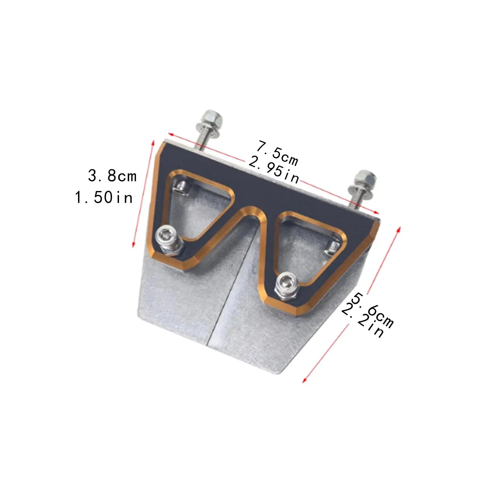 Accesorios de lengüetas de ajuste de barco RC, pieza de barco modelo, Metal ligero de equilibrio resistente