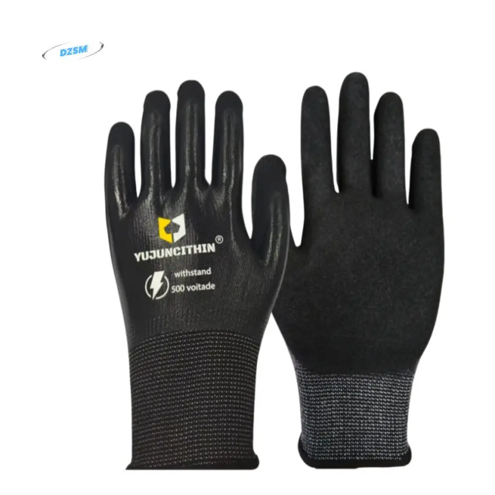 

400/500V Insulated Working Gloves Nitrile Safety Anti Electric Shock Gloves Ultra-thin Safety Electrician Gloves
