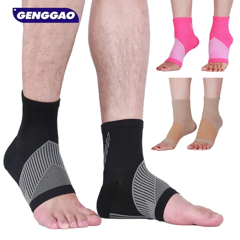 1 Pair  Ankle Brace Compression Sleeve Plantar Fasciitis Socks with Foot Arch Support Relieves Achilles Tendonitis, Joint Pain