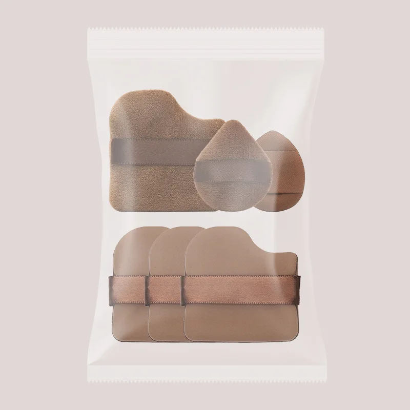 Chocolate Biscuit Powder Puff Mini Thumb Powder Puff Blending Powder Sponge for Women Smooth Application Daily Makeup Beaut