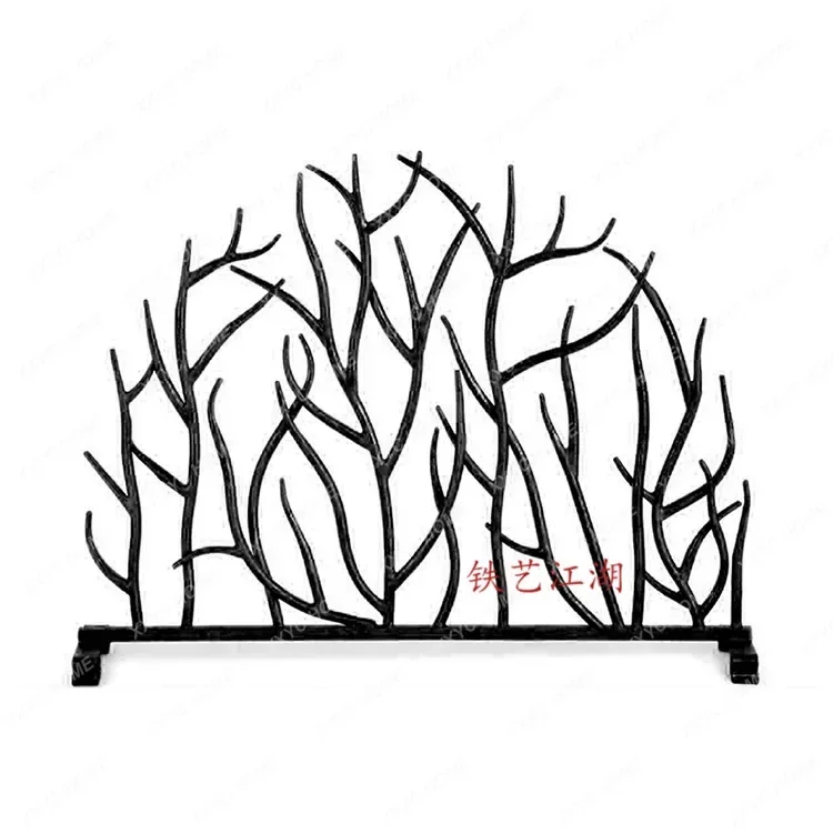 LFireplace partition B & B natural branch partition original ecological decorative tree trunk fireplace fence