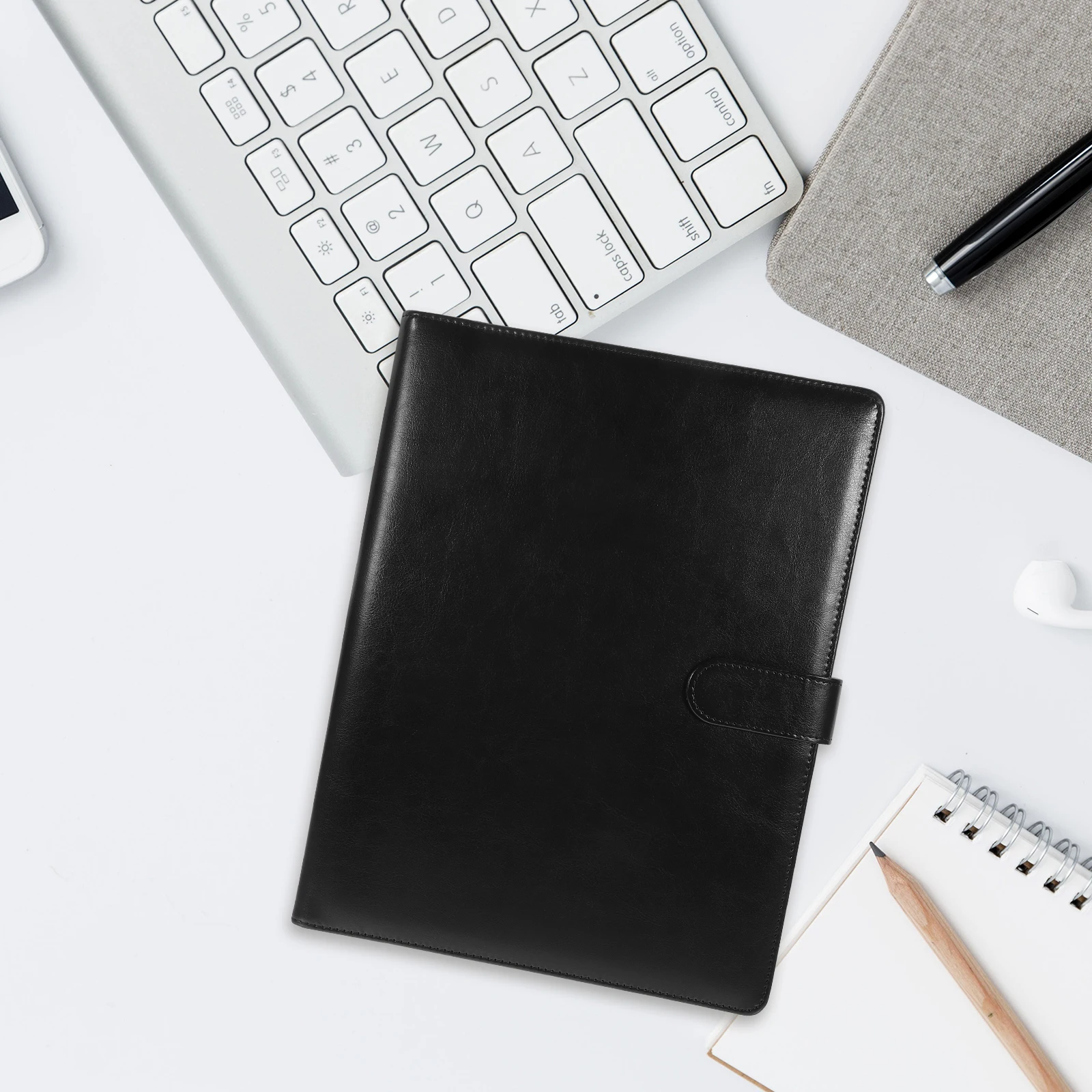 Multifunctional Document Folder Organizer Transparent Portfolio Business File Holder A4 Storage Binder