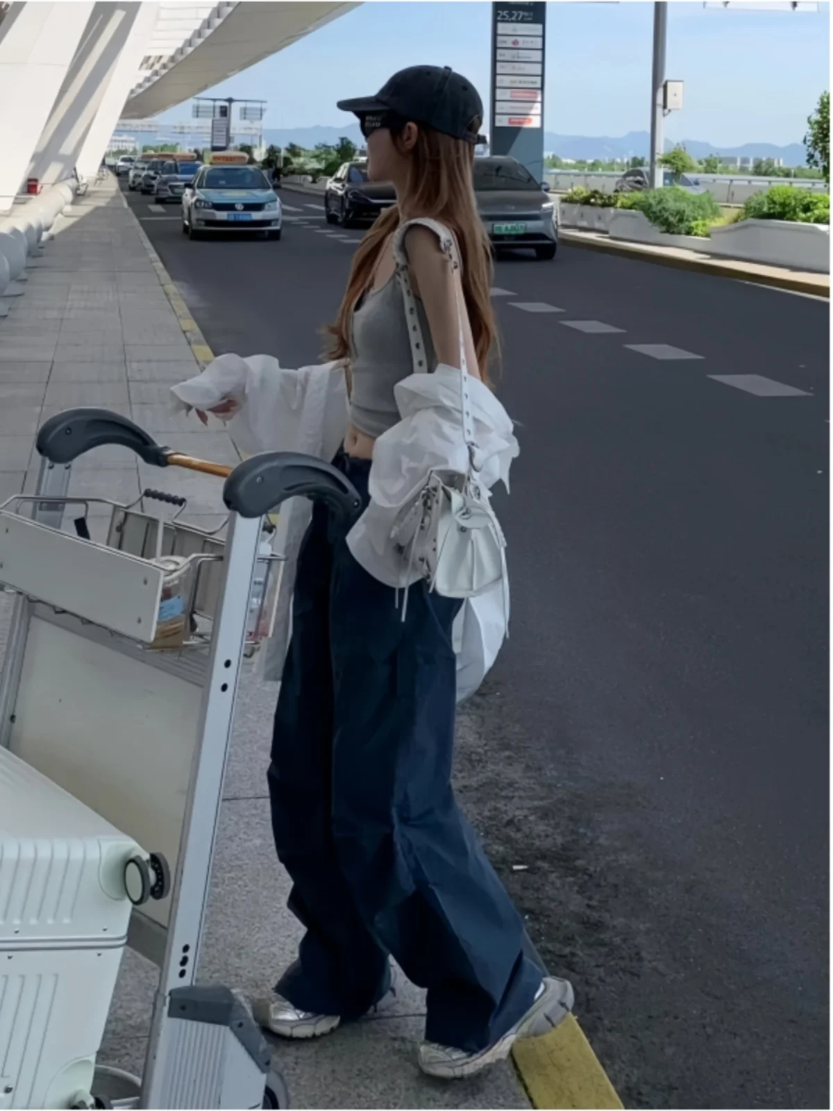 

Новые летние тонкие широкие брюки для высоких женщин: струящиеся, повседневные, прямые, длинные, в американском стиле, для офиса и города