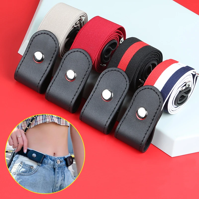 1pcs Lazy Belt Invisible Traceless Stretch Elastic Belt Unisex Versatile Trendy Trim Belt