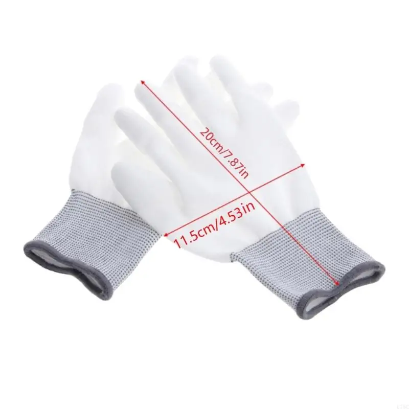 U75C 1PAIR ANTISTATIC ANTISKID GLOVE PC Computer ESD Electronic Reportment Gloves
